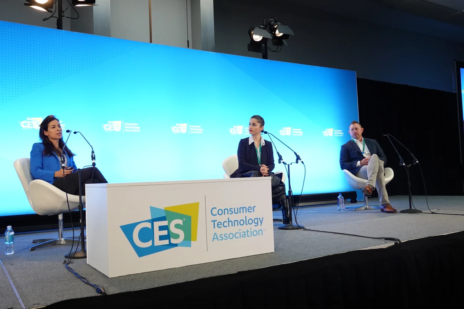 Hamutal on a panel at CES