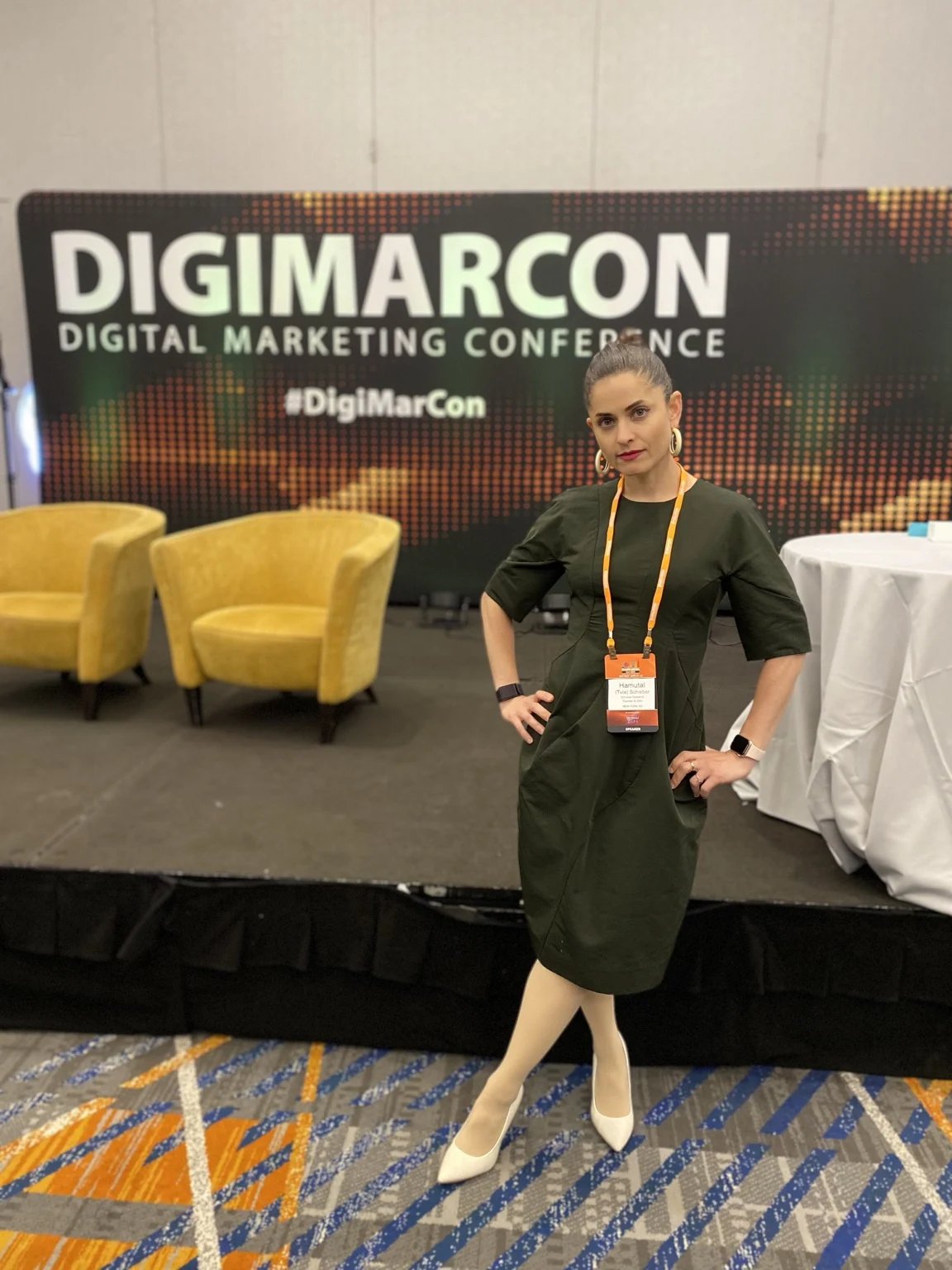 Hamutal at DigiMarCon digital marketing conference