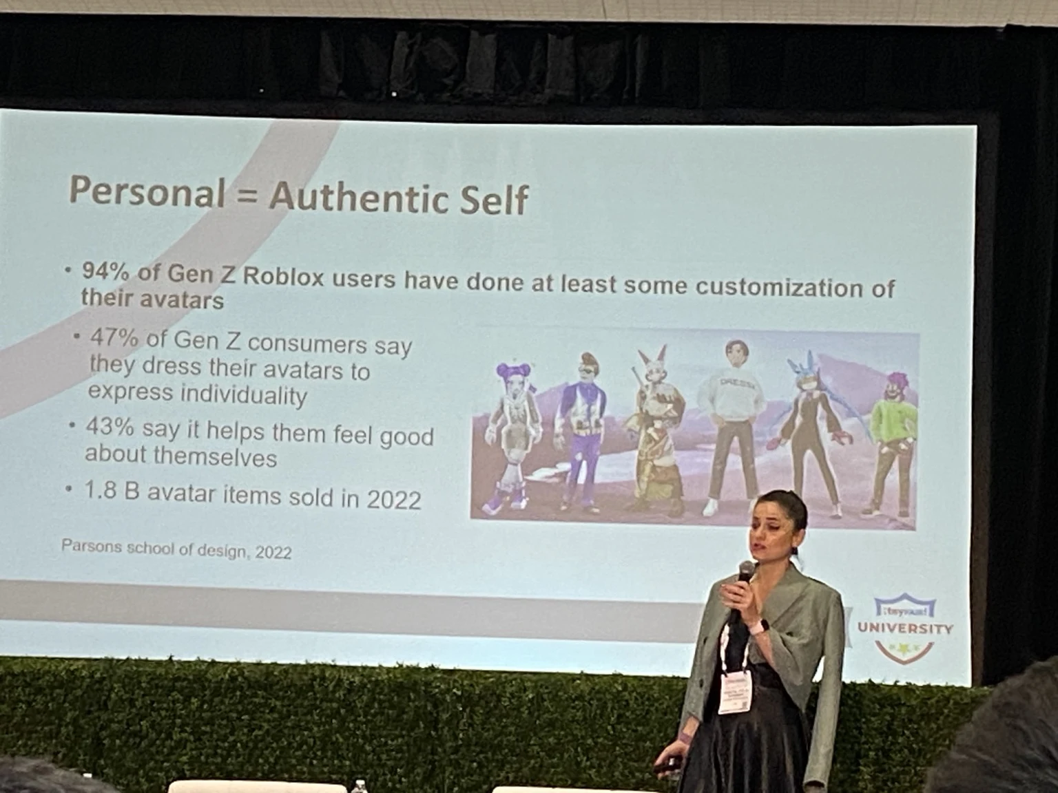 Hamutal presenting insights on personalization at Toy Fair University